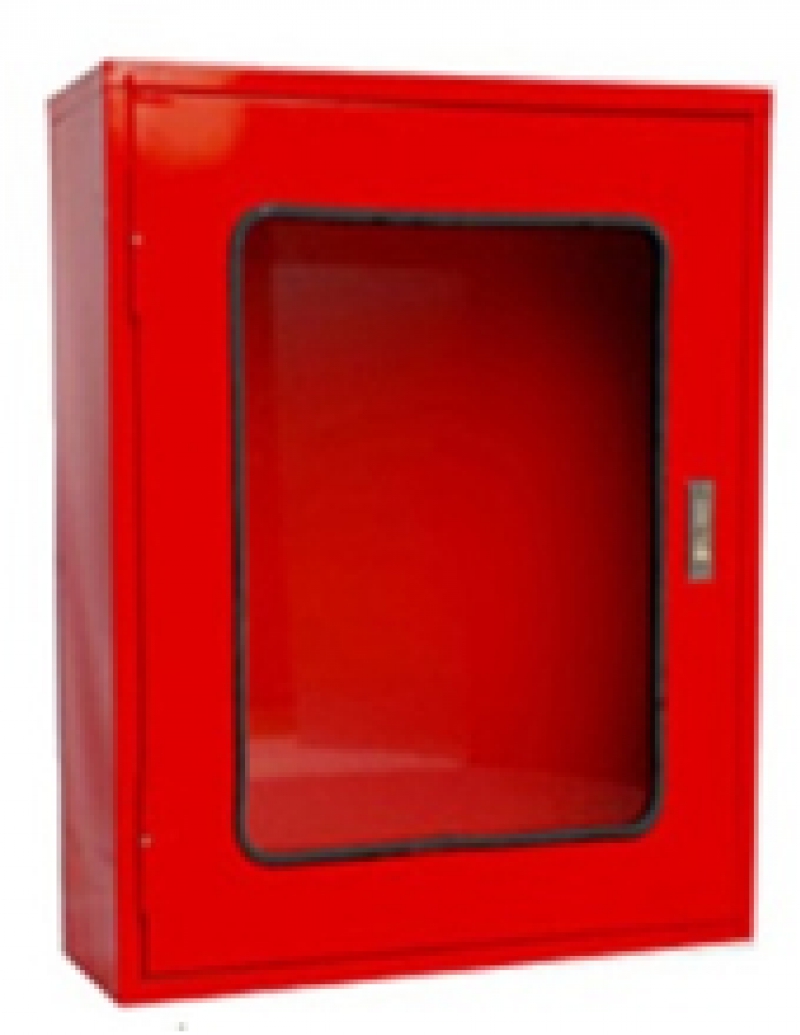 ตู้เก็บสายดับเพลิง  สีแดง  แซทเทริล, ขนาด  85x120x40 ซม.