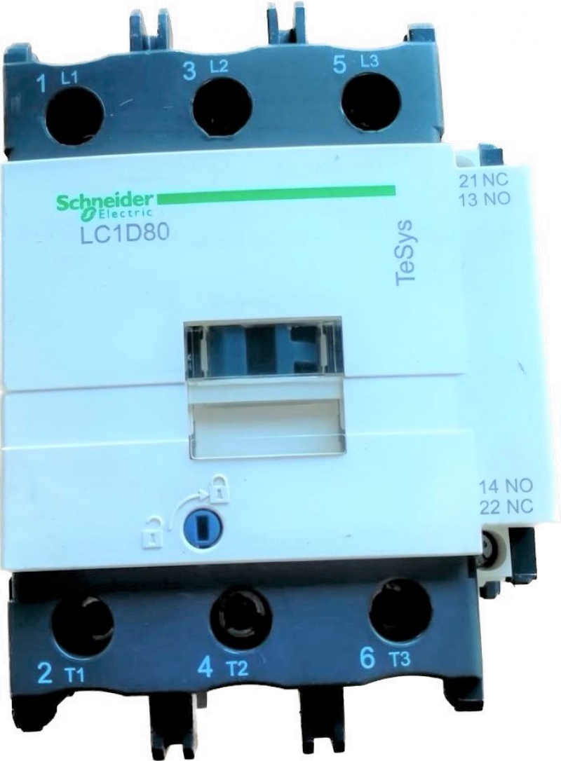 SCHNEIDER ELECTRIC MODEL LC1D80 AC CONTACTOR