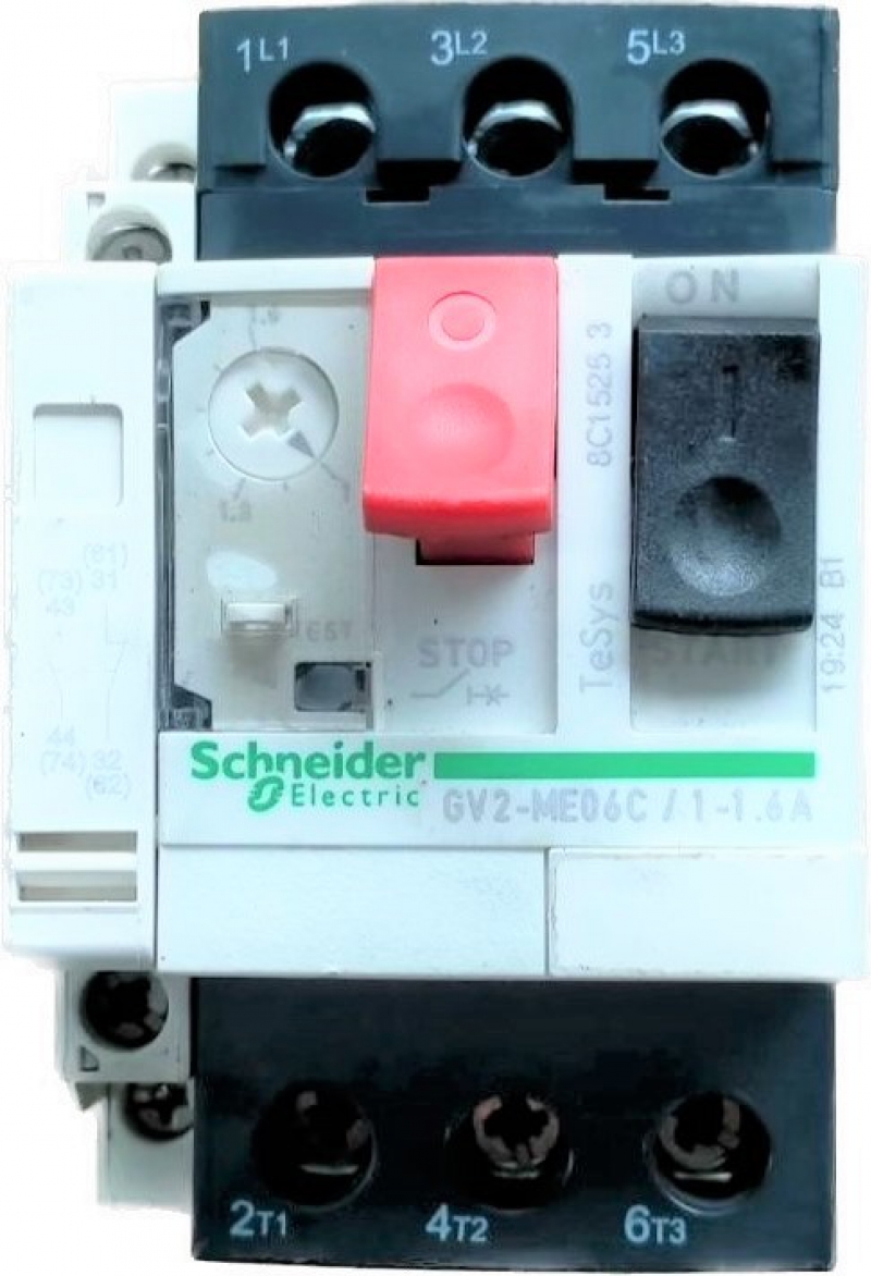 SCHNEIDER GV2-ME06C 1-1.6A เบรคเกอร์สวิตย์มอเตอร์