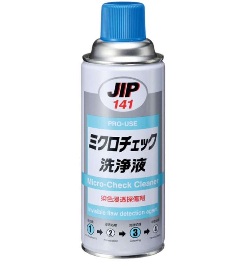 JIP141 นํ้ายาตรวจสอบรอยร้าวละเอียดสูงที่สุด น้ำยาเร่งปฏิกริยา เช็ครอยร้าว ความแม่นยำ Micro Check Cleaner